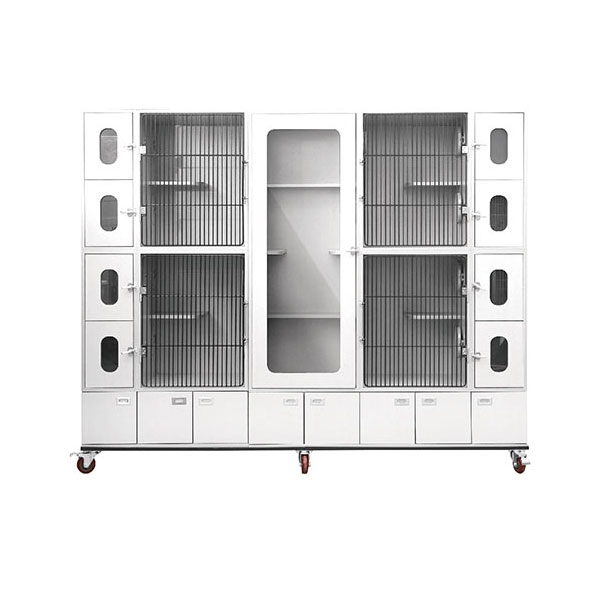 Kumbinasyon ng Cabinet Cattery Cage